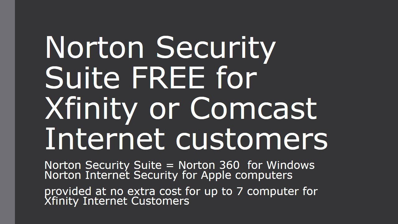 free comcast xfinity norton 360